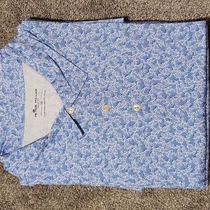 Peter Millar Seaside Polo Shirt Fishes Print